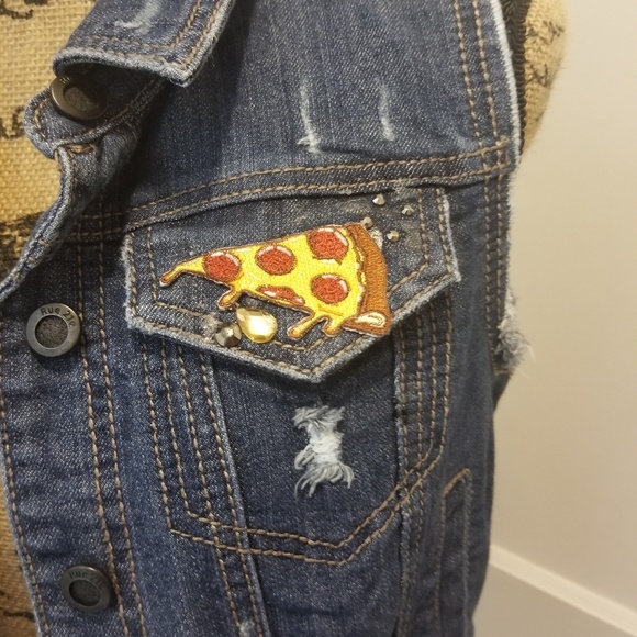 Embellished Rue 21 Denim Vest - Picture 3 of 5